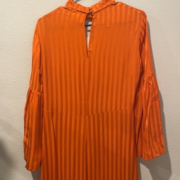 NWT Heartmade by Julie Fagerholt Silk Hylin Dress Orange - Picture 12 of 16